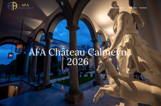 Antiques & Fine Art Fair du 8 au 11 octobre au Château Calmeyn