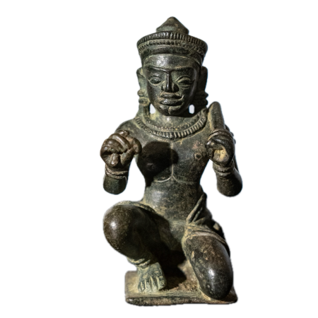 Bronze accroupi repr&eacute;sentant VISHVAKARMA