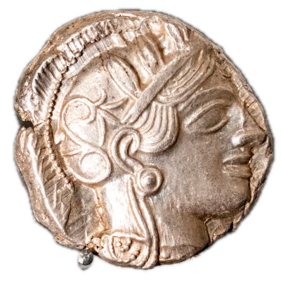 Tétradrachme d’Athènes, 490 – 407 avant J-C.